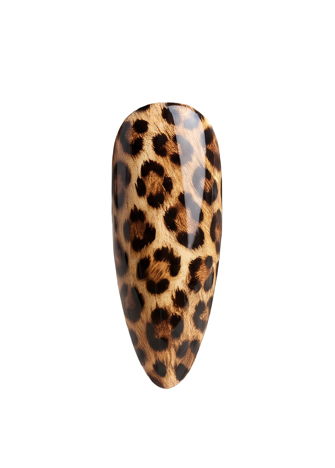 Uña con diseño de leopardo